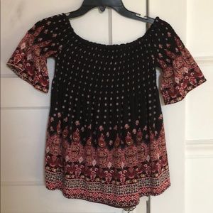 Cute off the shoulder top!